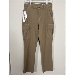 NEW WOMEN'S 32 Degrees Cool Medium 29x28 beige Stretch Pants Pockets Cargo T2515